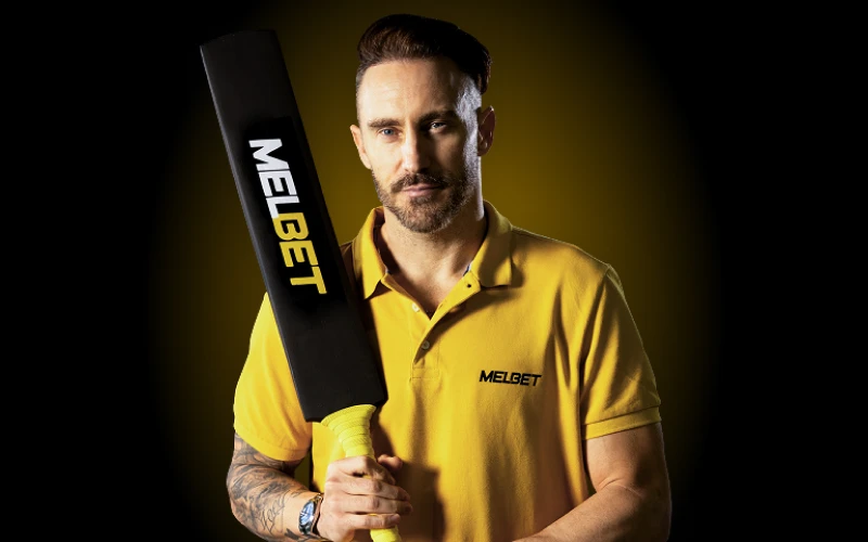 Melbet proudly partnered with a cricketing icon Faf du Plessis.